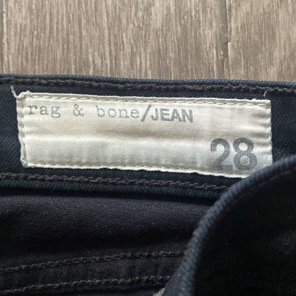 Rag & Bone High Rise Skinny Jeans Coal Dark 28 - Picture 5 of 8